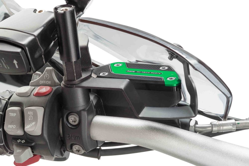 PUIG 9273V Vorderer Bremsflüssigkeitsbehälterdeckel  passend fuer BMW R1200GS Grün