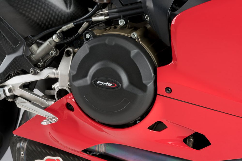 PUIG 21504N Motorschutzhauben Track für Championship  passend fuer DUCATI 1199 PANIGALE Schwarz