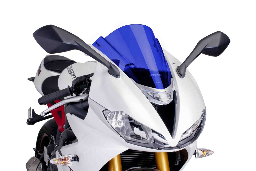 PUIG 6498A Z-Racing Scheibe  passend fuer TRIUMPH DAYTONA 675 Blau
