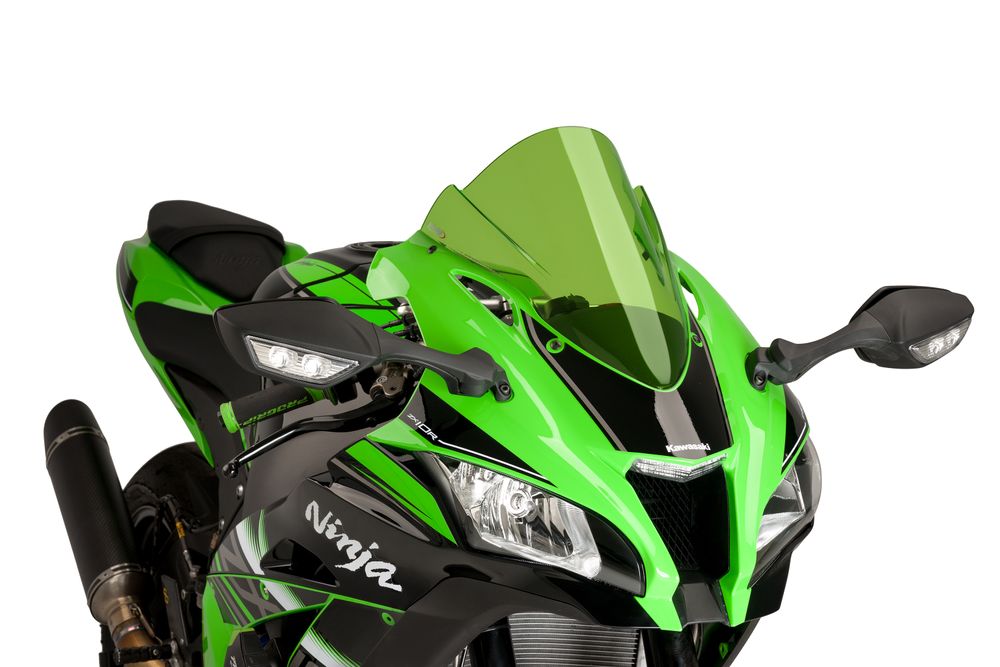 PUIG 8912V Z-Racing Scheibe  passend fuer KAWASAKI ZX-10R Grün