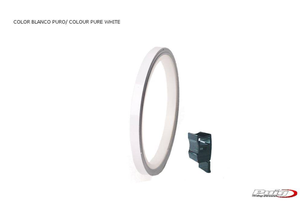 PUIG 4542M Felgenstreifen  passend fuer HONDA NT650V DEAUVILLE Reines Weiss