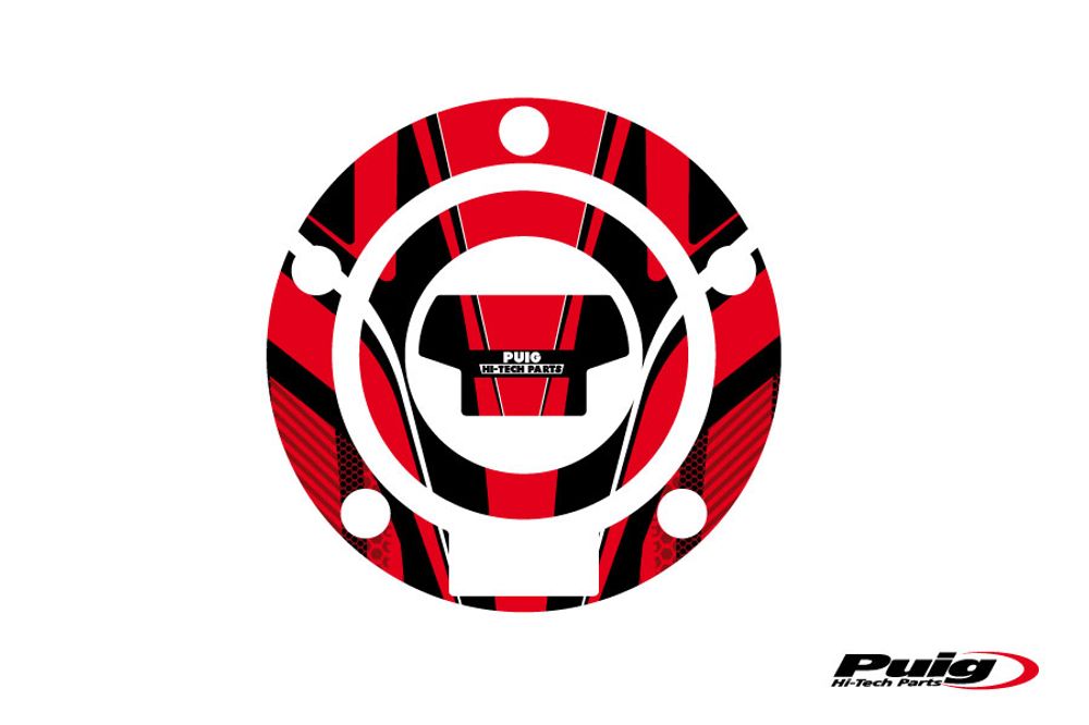 PUIG 6324R Tankdeckelabdeckungen Radikal  passend fuer YAMAHA MT-07 Rot