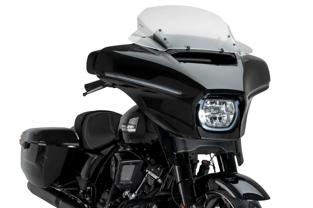 PUIG 22110W High-Road Touring   passend fuer HARLEY DAVIDSON STREET GLIDE FLHX Transparent