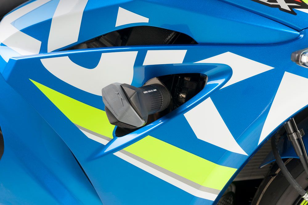 PUIG 9000N Sturzpads R19  passend fuer SUZUKI GSX-R1000 Schwarz