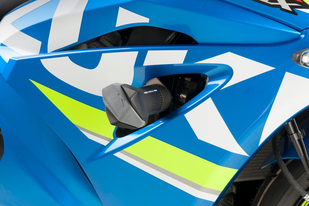 PUIG 9000N Sturzpads R19  passend fuer SUZUKI GSX-R1000 Schwarz