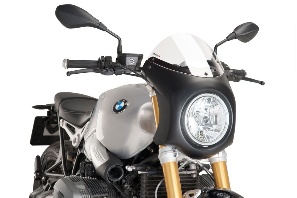 Puig 9160W Retro-Verkleidungscheibe  Kompatibel/Ersatz für BMW R NINE T Transparent