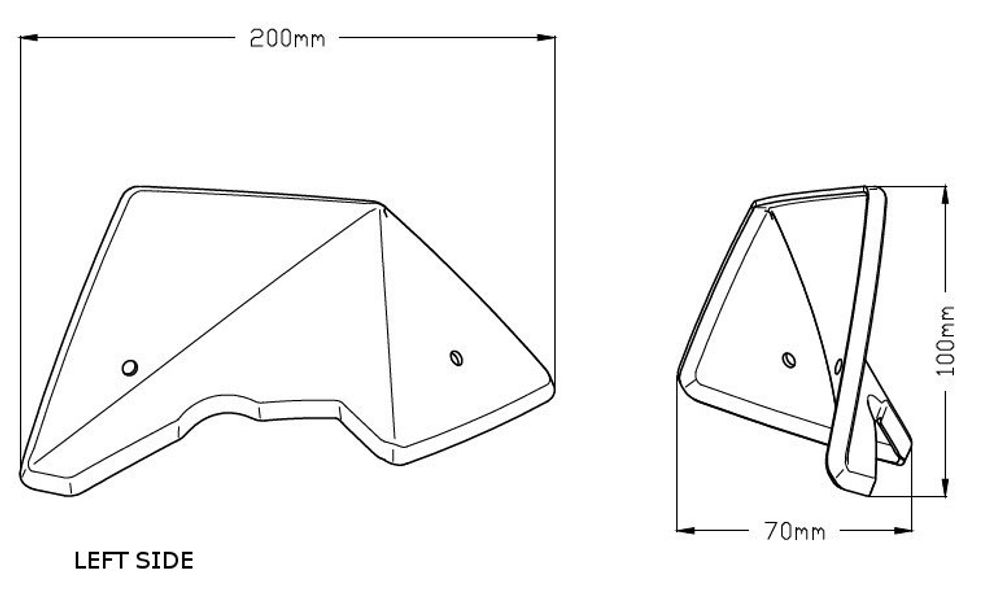 Puig 9175N Nozzle Abdeckung  Kompatibel/Ersatz für BMW R1200GS Schwarz