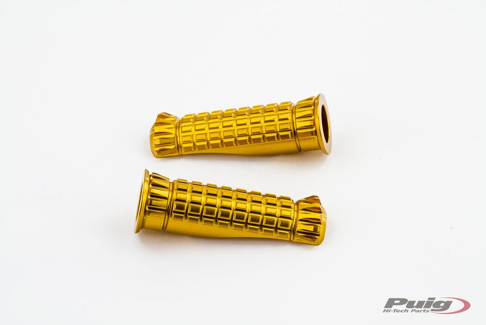 PUIG 9192O R-Fighter Fußrasten  passend fuer YAMAHA T-MAX 560 TECH MAX Gold