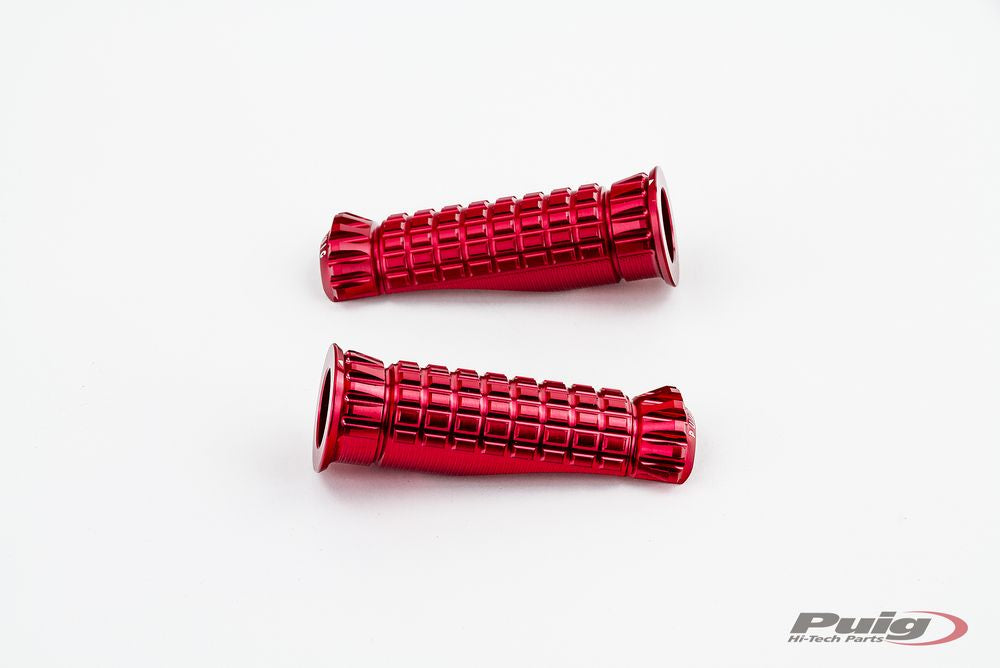 PUIG 9192R R-Fighter Fußrasten  passend fuer YAMAHA T-MAX 560 TECH MAX Rot