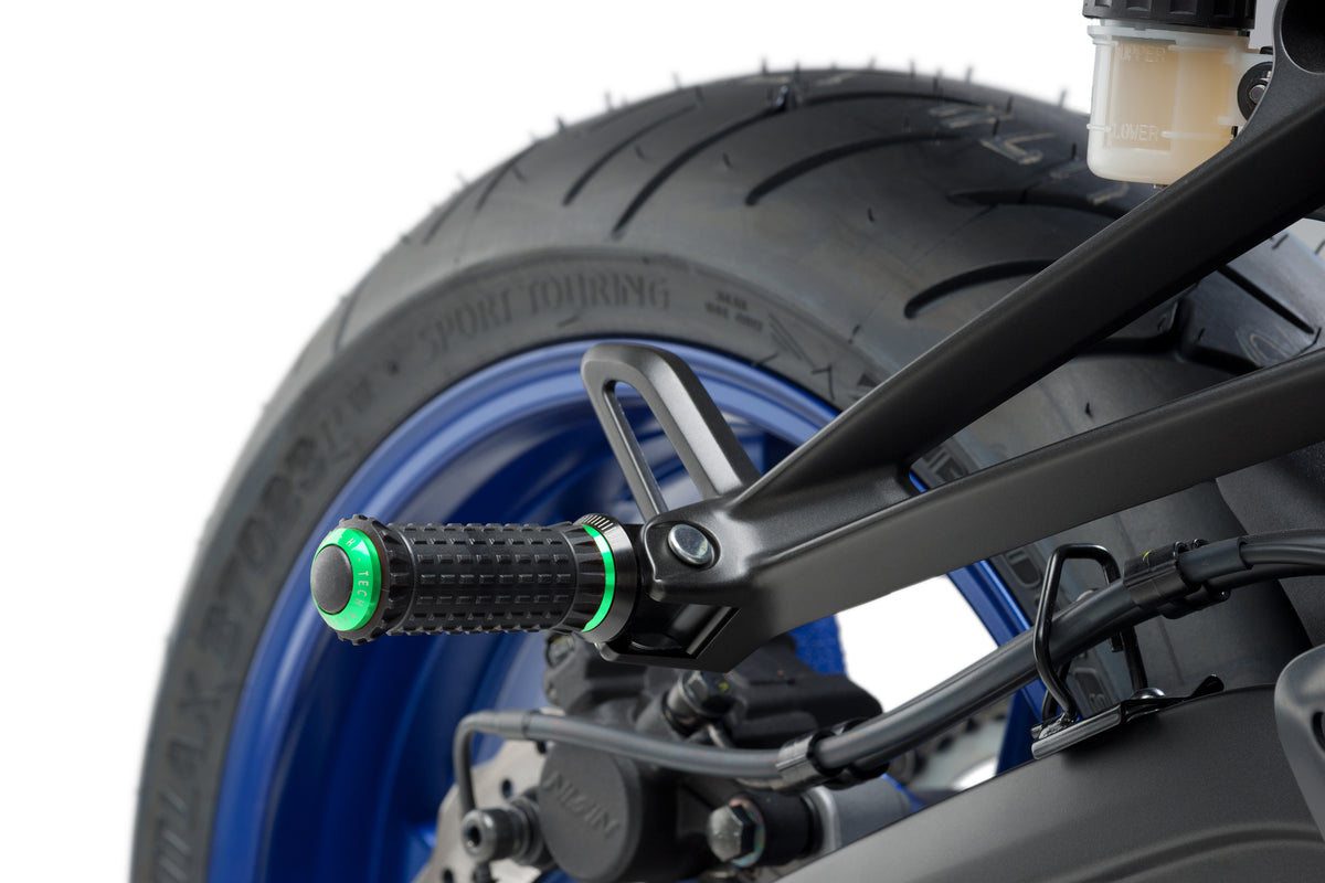 PUIG 9193V R-Fighter S Fußrasten  passend fuer YAMAHA T-MAX 560 TECH MAX Grün