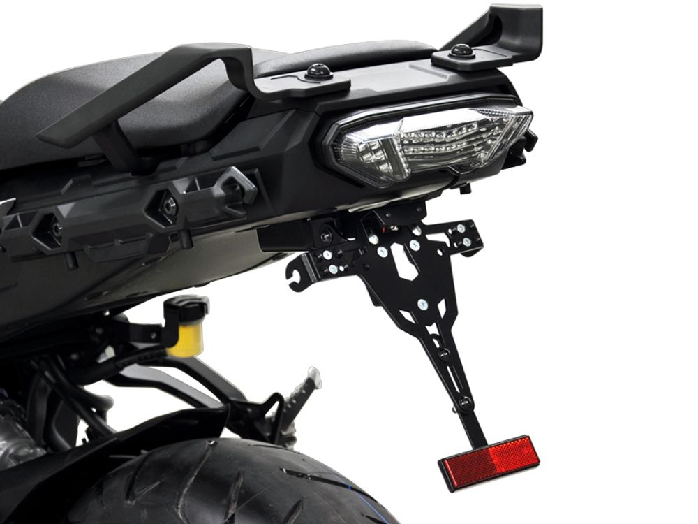 Ibex 10007574 Kompatibel/Ersatz für Kennzeichenhalter Yamaha MT-09 Tracer BJ 2015-20 Schwarz