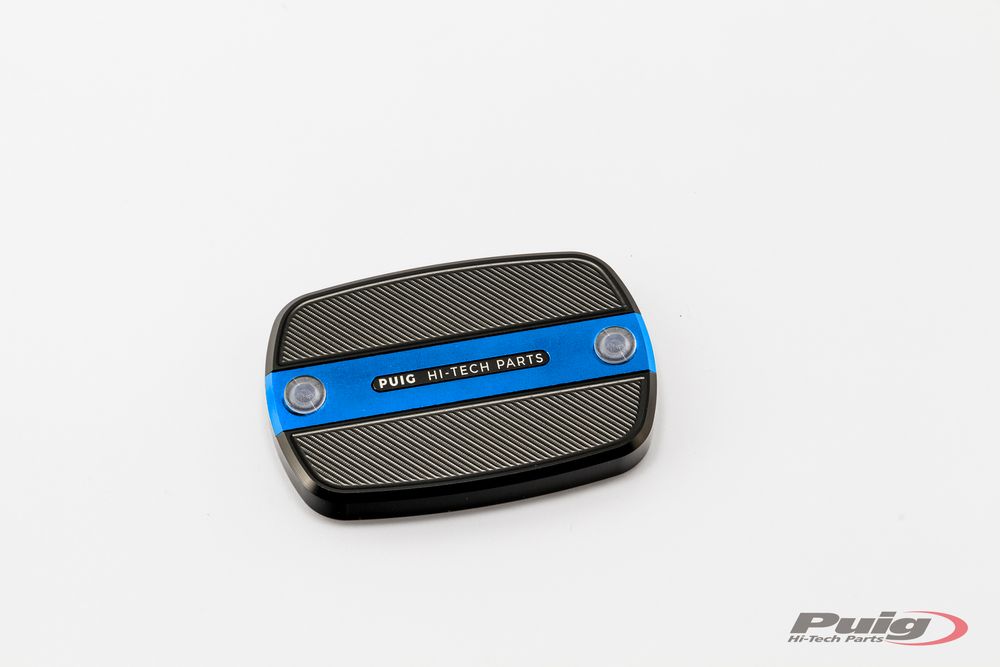 PUIG 9269A Vorderer Bremsflüssigkeitsbehälterdeckel  passend fuer YAMAHA T-MAX 500 Blau
