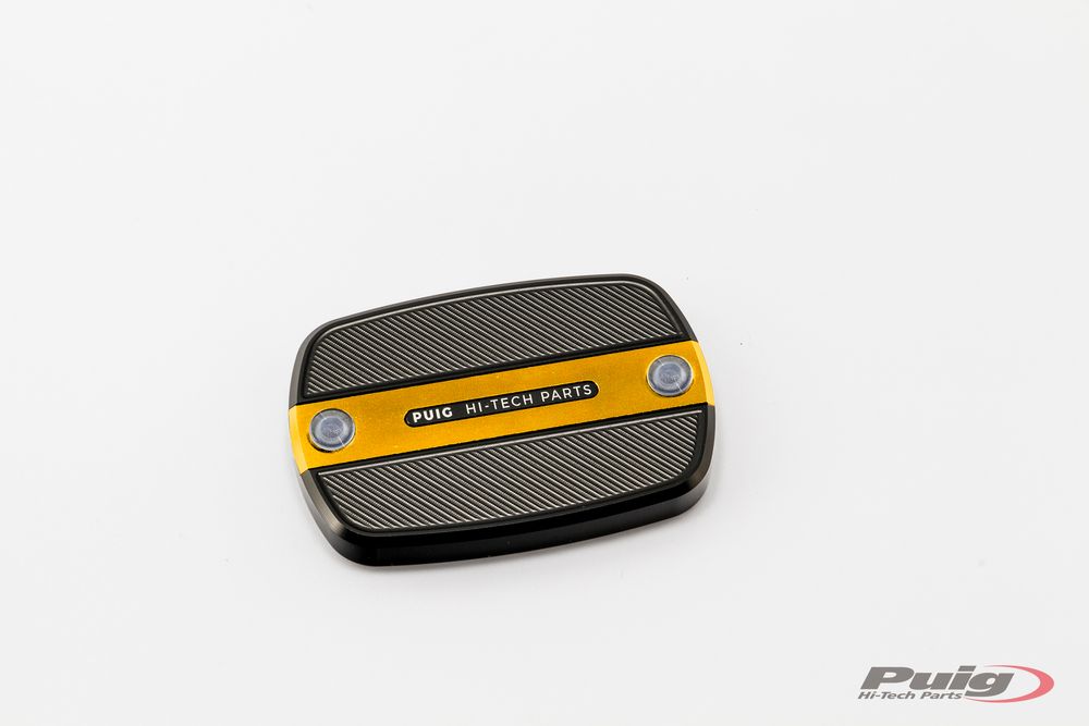 PUIG 9269O Vorderer Bremsflüssigkeitsbehälterdeckel  passend fuer YAMAHA T-MAX 500 Gold