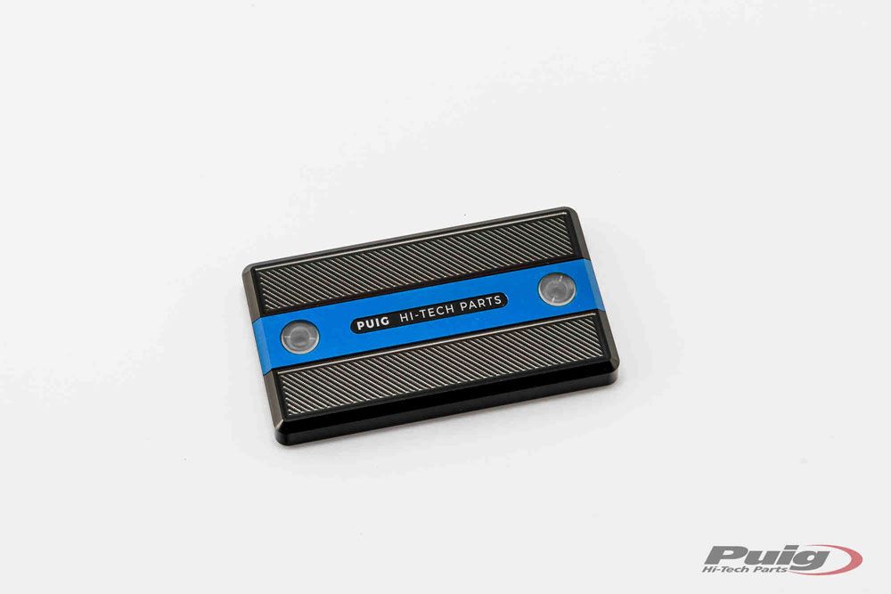 PUIG 9270A Vorderer Bremsflüssigkeitsbehälterdeckel  passend fuer SUZUKI SV650S Blau