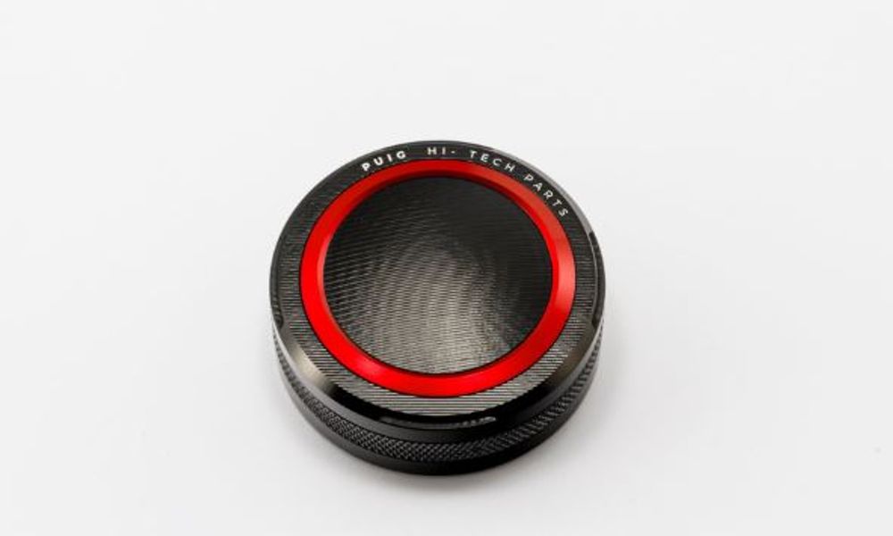 PUIG 9272R Vorderer Bremsflüssigkeitsbehälterdeckel  passend fuer BMW F800R Rot