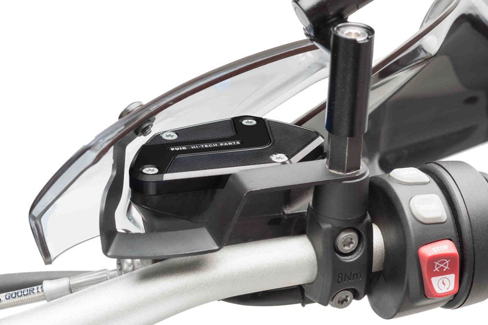 Puig 9273N Abdeckung des Bremssflüssigkeitsbehälter  Kompatibel/Ersatz für BMW R1200GS Schwarz