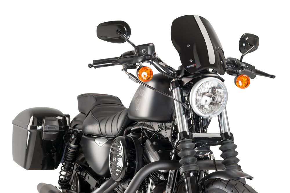 PUIG 9283N New Generation Touring  passend fuer HARLEY DAVIDSON SPORTSTER 883 SUPERLOW XL883L Schwarz