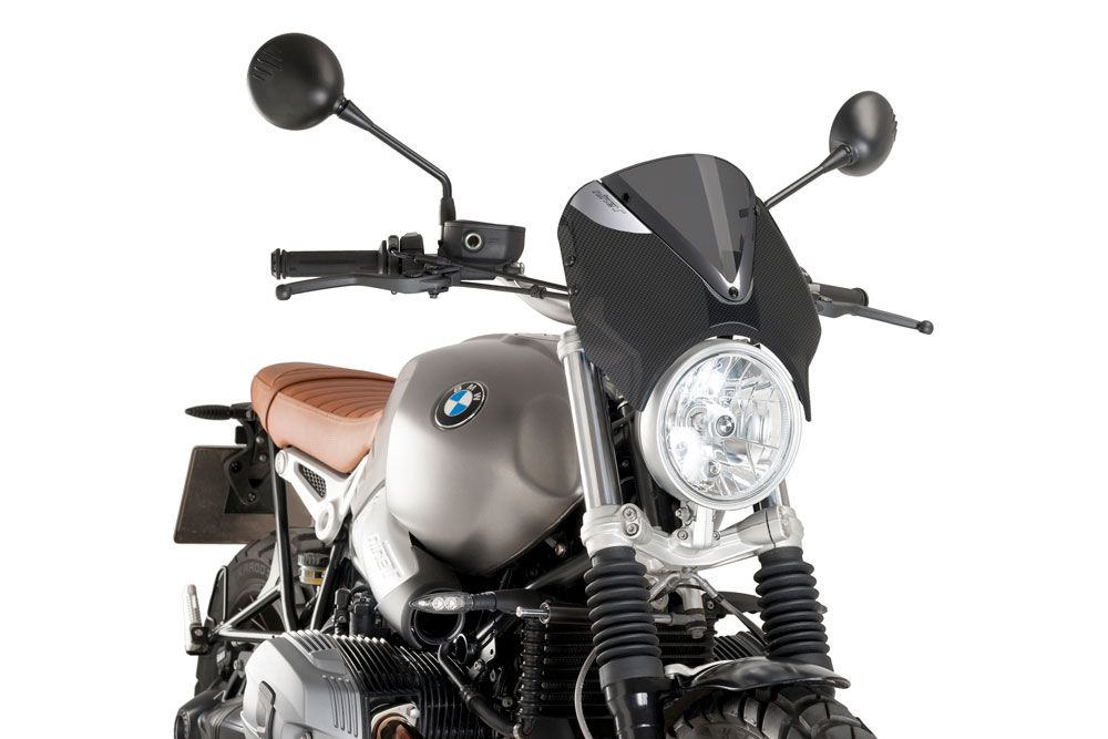 PUIG 9339F Retrovision  passend fuer BMW R NINE T SCRAMBLER Stark getönt