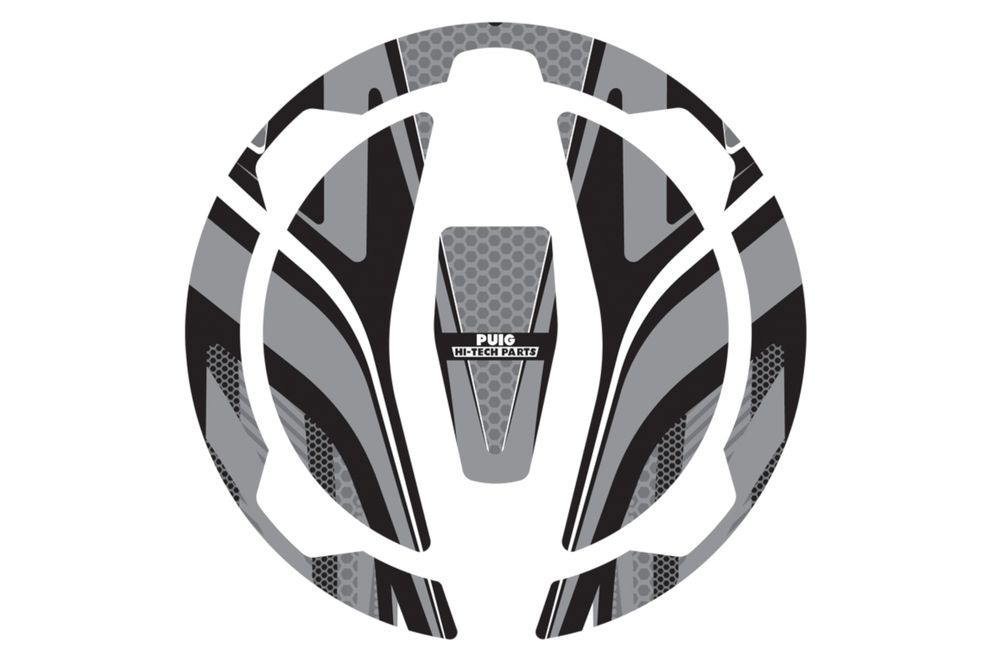 PUIG 9362U Tankdeckelabdeckungen Radikal  passend fuer KAWASAKI VERSYS-X 300 Grau