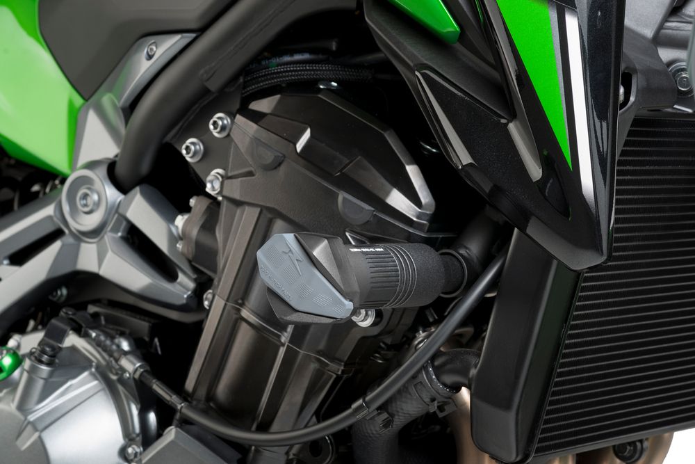 PUIG 9389N Sturzpads R19  passend fuer KAWASAKI Z900 Schwarz