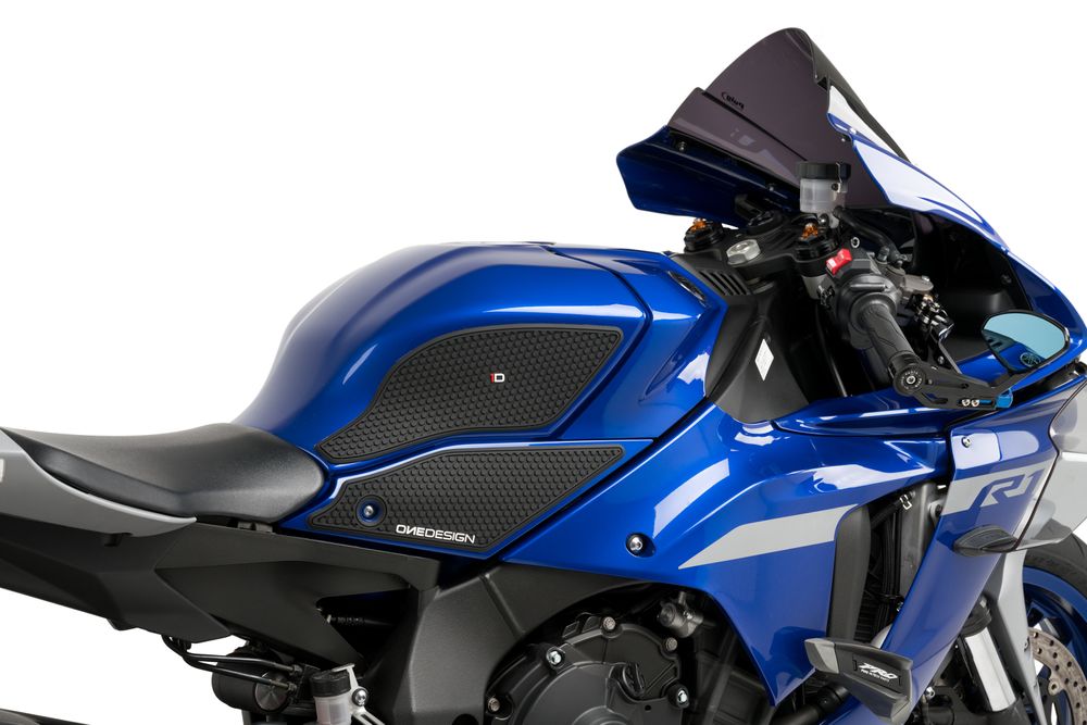 PUIG 20604N Seitliche Tankprotektor  passend fuer YAMAHA YZF-R1 Schwarz