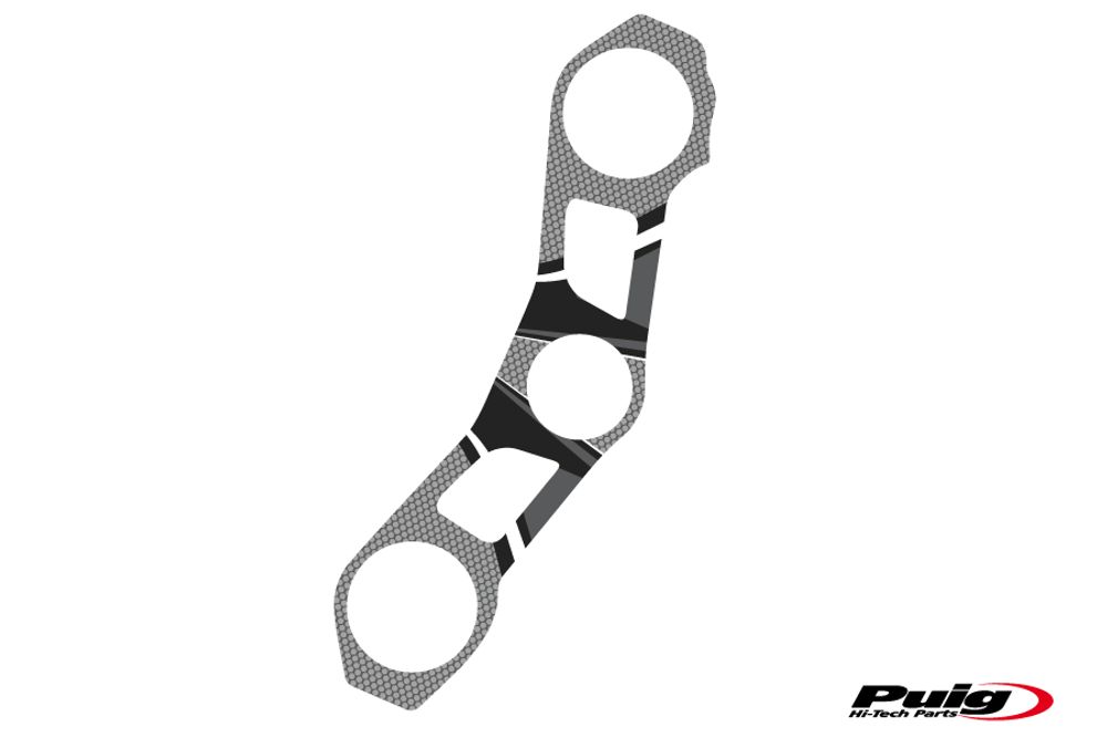 PUIG 6944U Radikal Yoke Protector  passend fuer KAWASAKI ZX-10R Grau