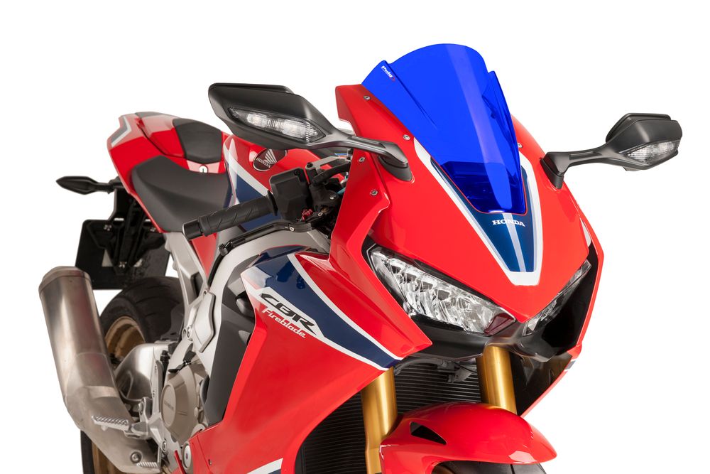 PUIG 9407A Z-Racing Scheibe  passend fuer HONDA CBR1000RR FIREBLADE SP Blau