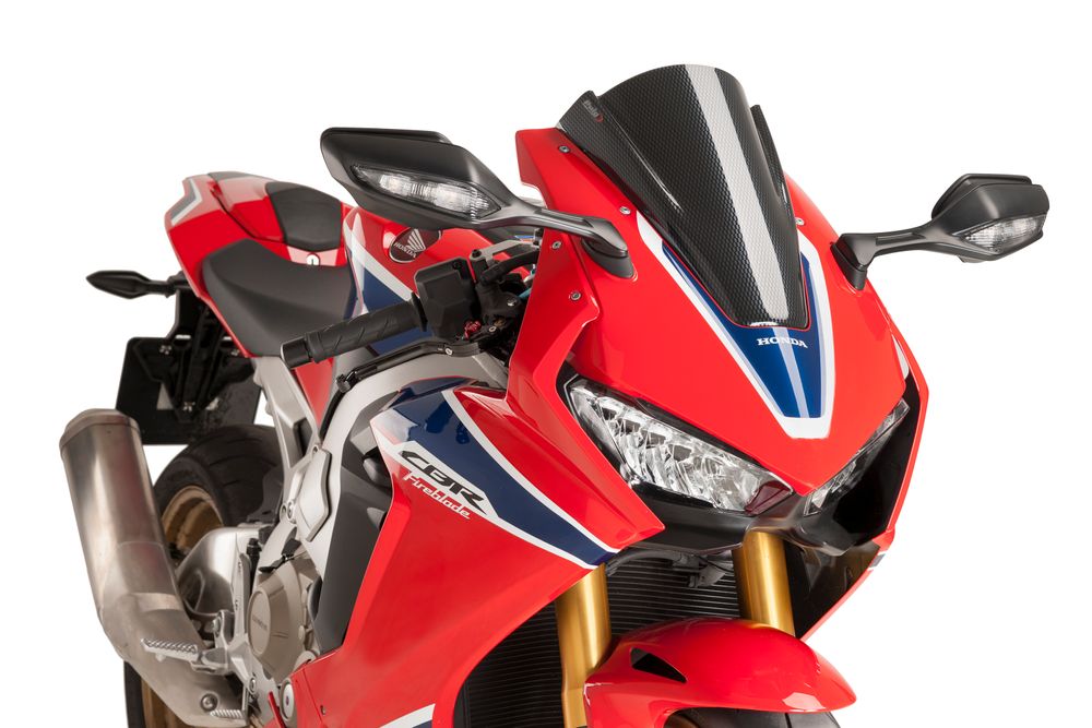 PUIG 9407C Z-Racing Scheibe  passend fuer HONDA CBR1000RR FIREBLADE SP Carbon look