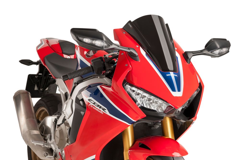 PUIG 9407N Z-Racing Scheibe  passend fuer HONDA CBR1000RR FIREBLADE SP Schwarz