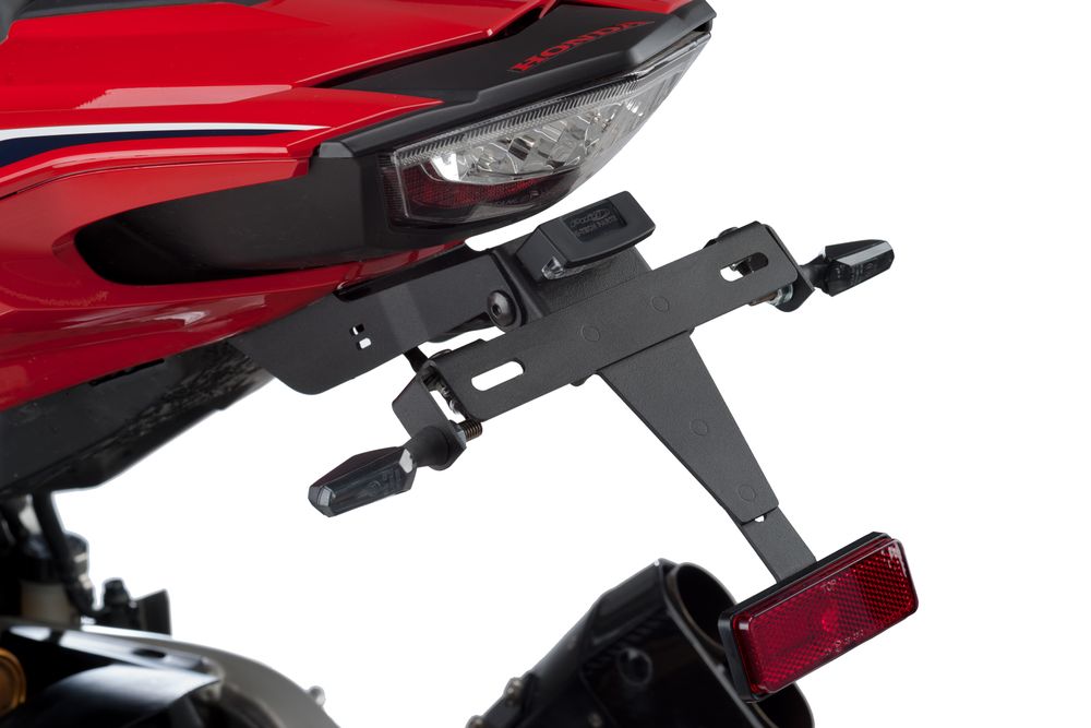 PUIG 9456N Kennzeichenhalters  passend fuer HONDA CBR1000RR FIREBLADE SP Schwarz