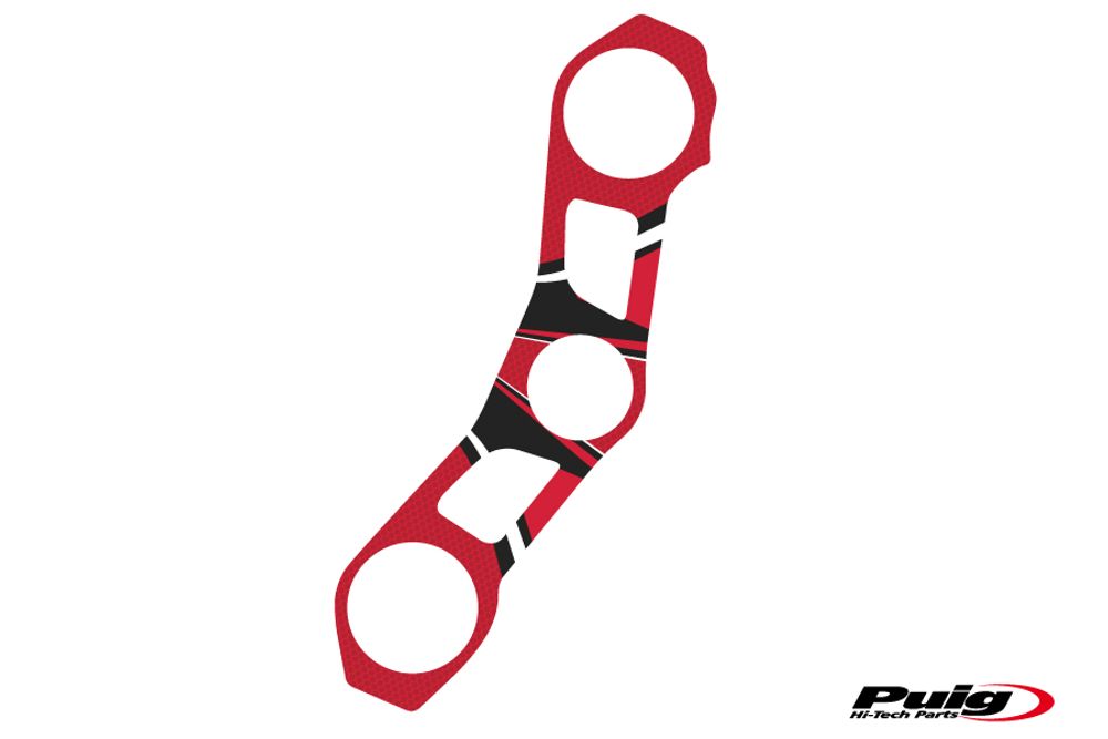 PUIG 6944R Radikal Yoke Protector  passend fuer KAWASAKI ZX-10R Rot