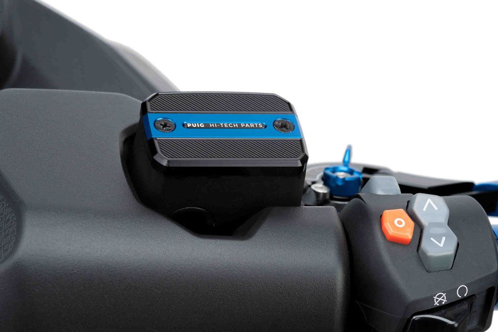 PUIG 9499A Vorderer Bremsflüssigkeitsbehälterdeckel  passend fuer DUCATI MONSTER 696 Blau