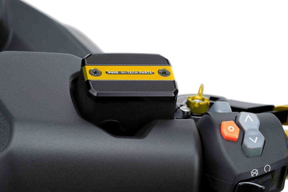 PUIG 9499O Vorderer Bremsflüssigkeitsbehälterdeckel  passend fuer DUCATI MONSTER 696 Gold