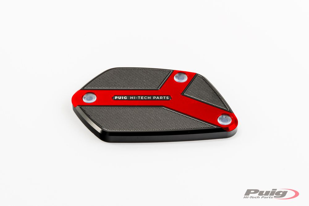 PUIG 9531R Kupplungsflüssigkeitsbehälterdeckel  passend fuer BMW R NINET Rot