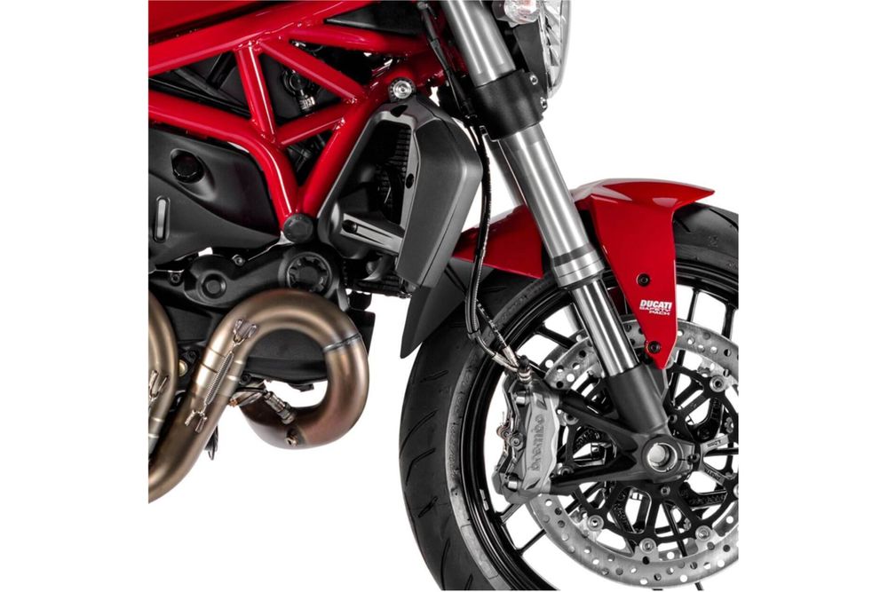 PUIG 3897N Verlängerung des vorderen Schutzblechs  passend fuer DUCATI MONSTER 1200 S Schwarz