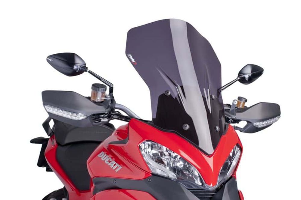Puig 6491F Tourenscheibe  Kompatibel/Ersatz für DUCATI MULTISTRADA 1200 Stark getönt