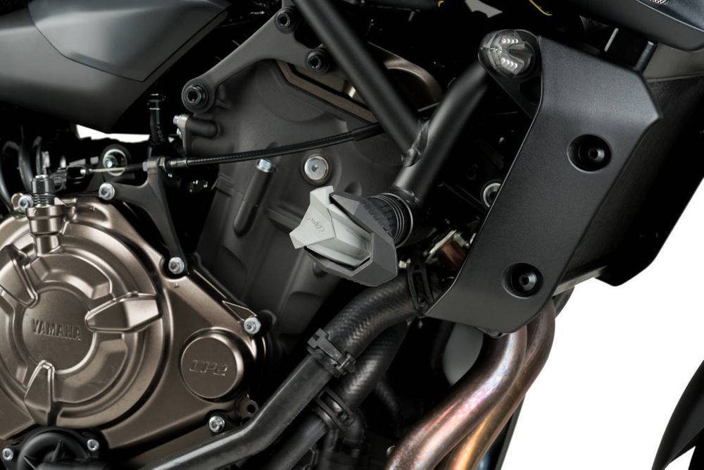 PUIG 7064N Sturzpads R19  passend fuer YAMAHA MT-07 Schwarz