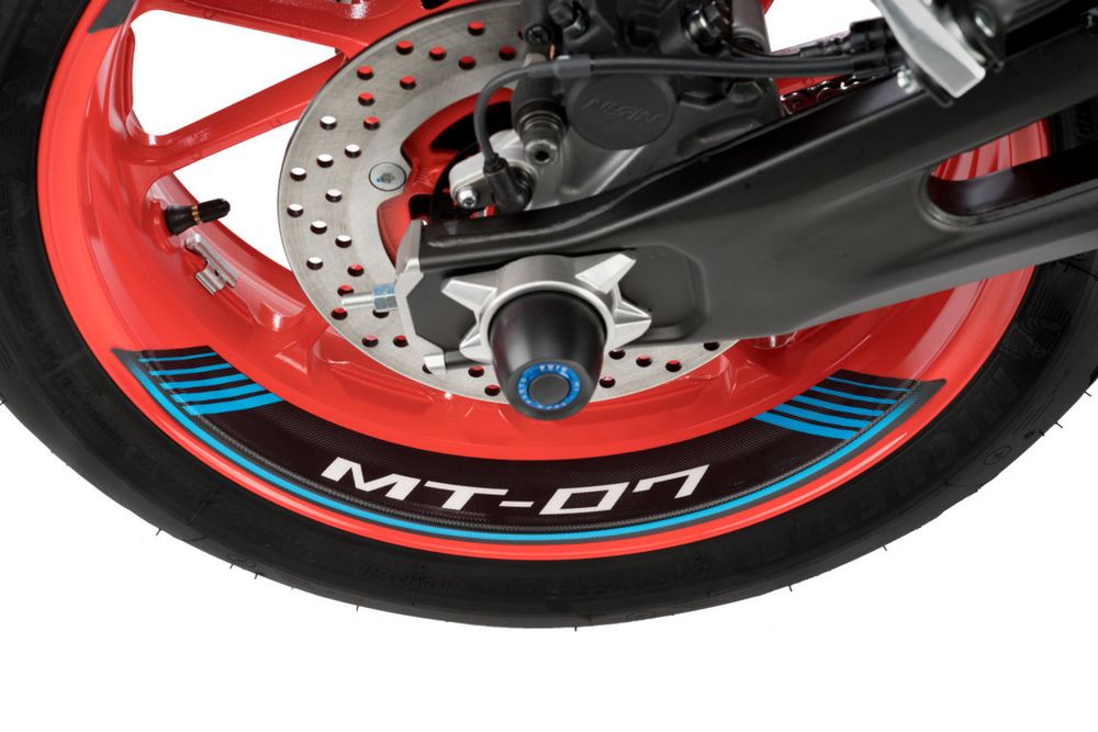 PUIG 9136A Rim Strips Specials  passend fuer YAMAHA MT-07 Blau