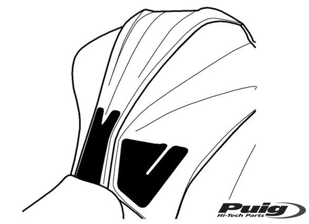PUIG 8436C Spezifischer Tankschutz  passend fuer KAWASAKI Z1000 Carbon look