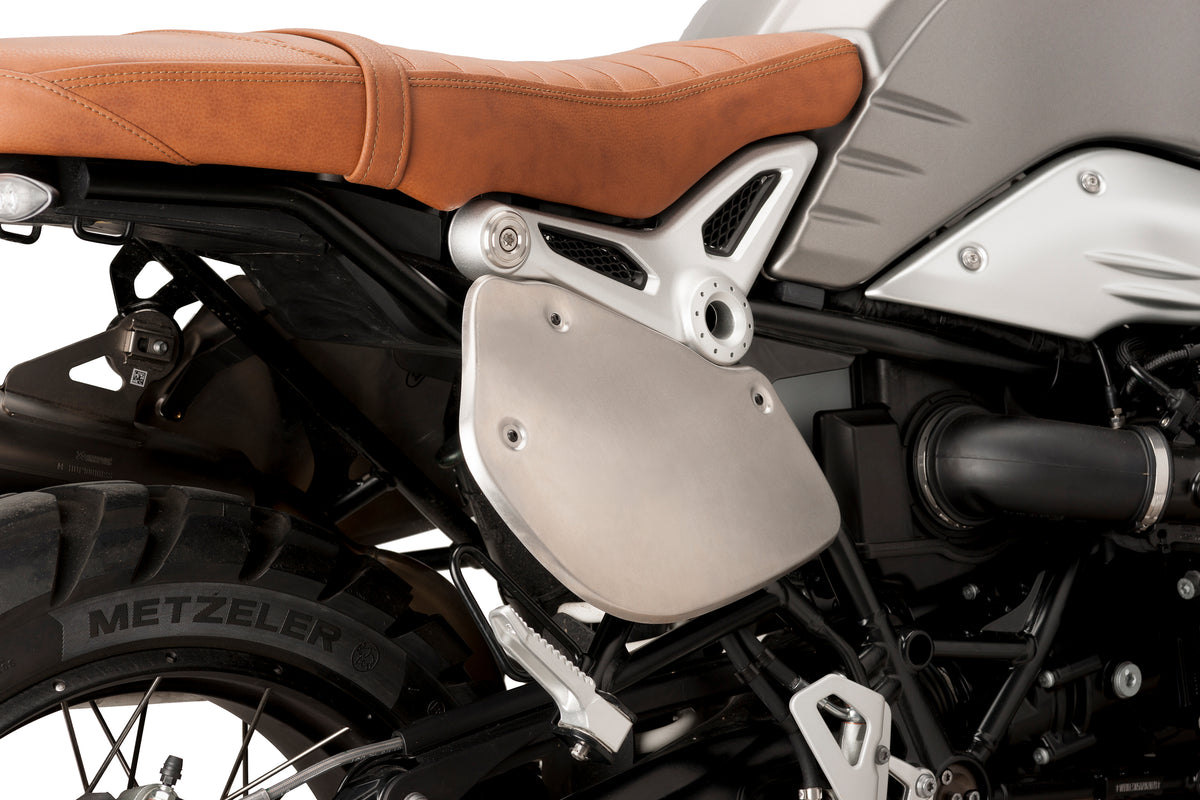 PUIG 9590P Retro Seitendeckel  passend fuer BMW R NINET Silber