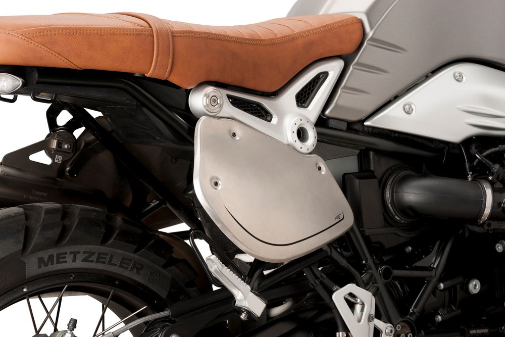 PUIG 9590P Retro Seitendeckel  passend fuer BMW R NINET Silber