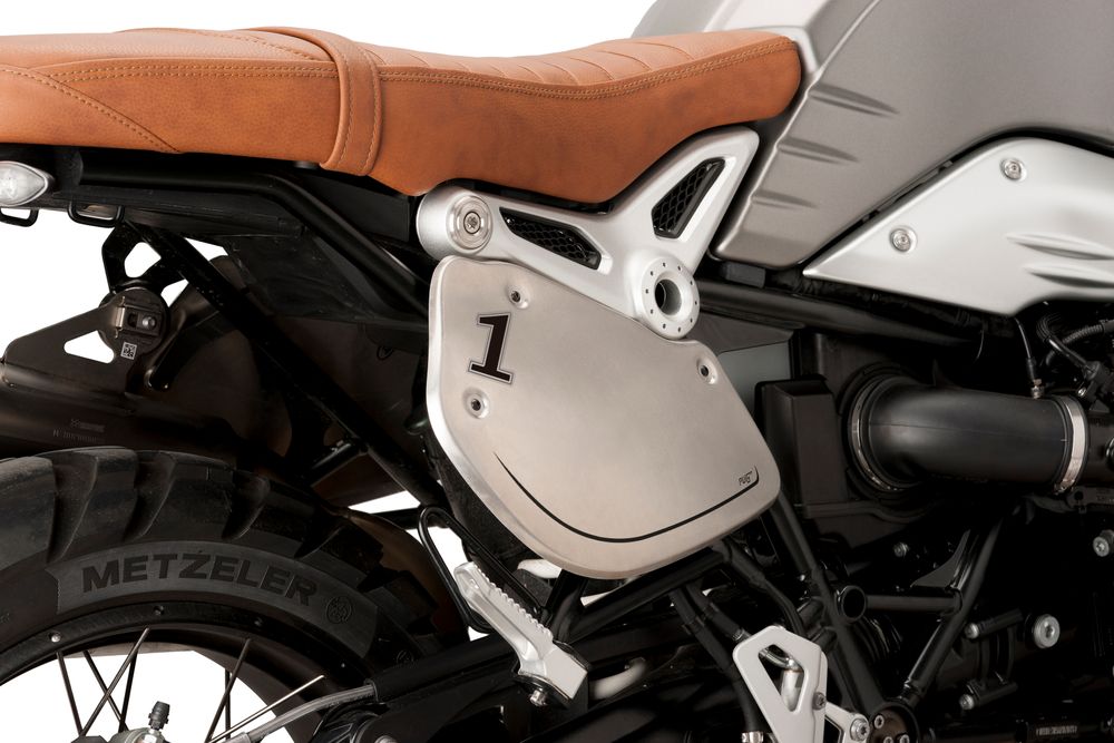 PUIG 9590P Retro Seitendeckel  passend fuer BMW R NINET Silber