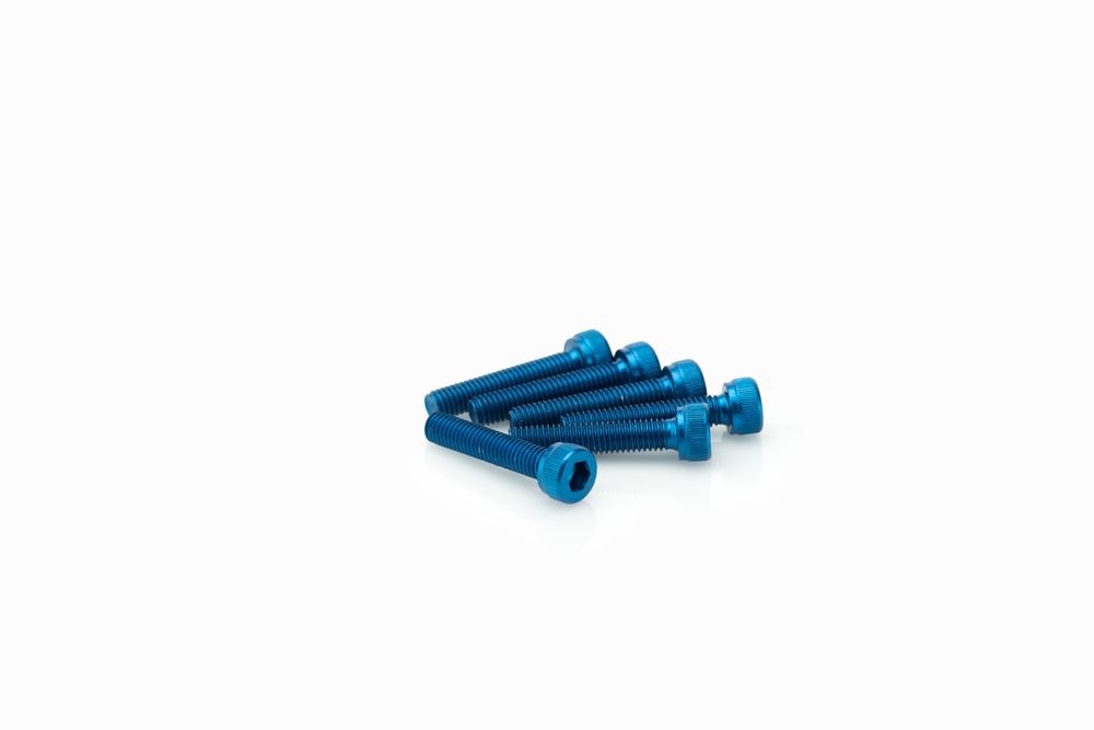 PUIG 0185A Muttern aus Anodisierten Aluminium  passend fuer UNIVERSAL UNIVERSAL Blau