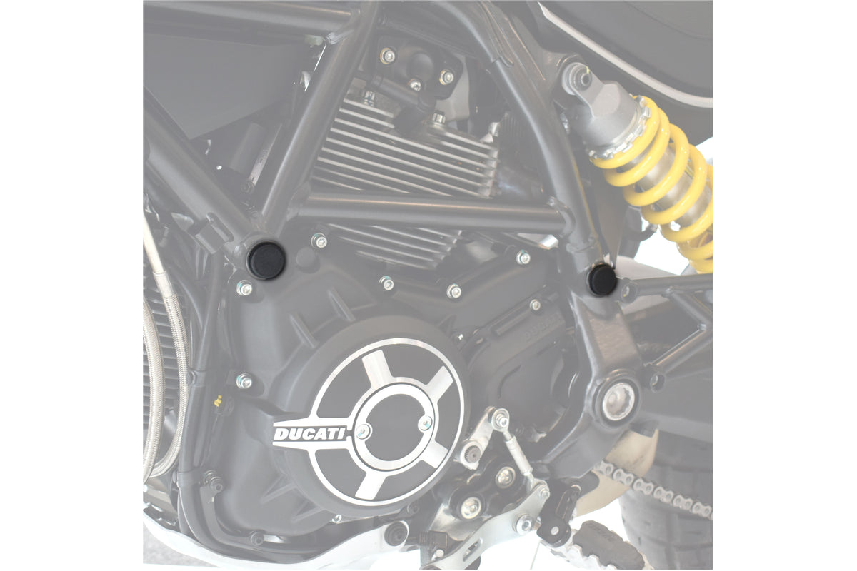 PUIG 9632N Verkleidungsaufsätzte  passend fuer DUCATI SCRAMBLER ICON Schwarz