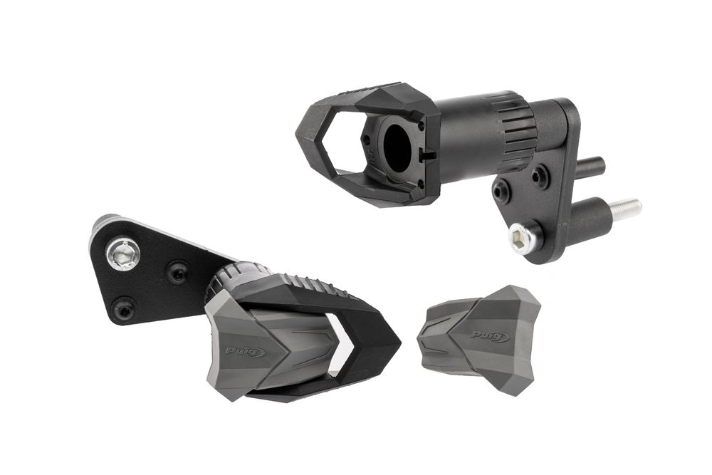 PUIG 9654N Sturzpads R19  passend fuer HONDA CB125R NEO SPORTS CAFE Schwarz