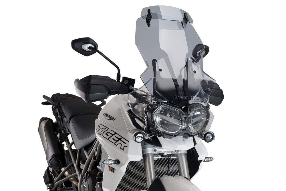 PUIG 9658H Tourenscheibe mit Spoilerscheibe  passend fuer TRIUMPH TIGER 800 XRT Getönt