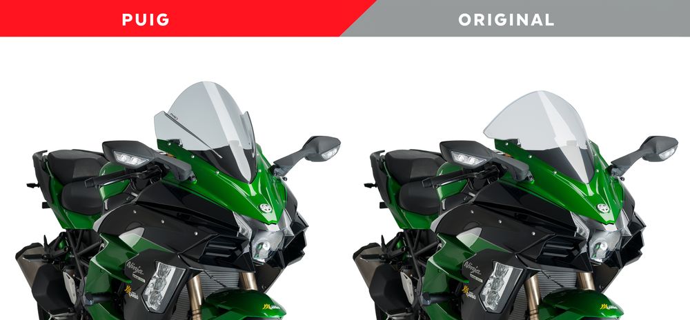 PUIG 9704H Z-Racing Scheibe  passend fuer KAWASAKI NINJA H2 SX Getönt