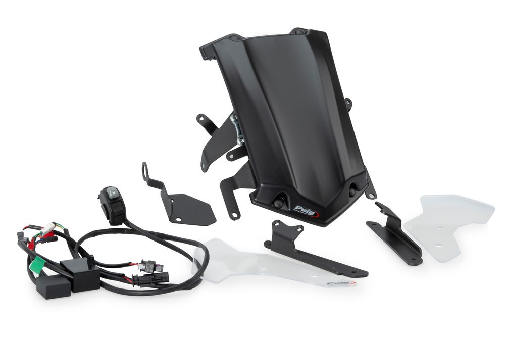 PUIG 9718N E.R.S. (Elektronisches Regulierungsystem für Scheiben)  passend fuer BMW R1200GS Schwarz