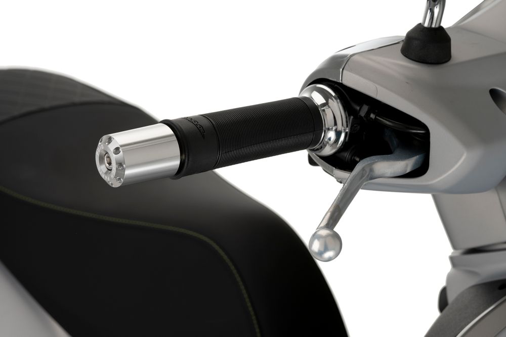 PUIG 20371P Lenkerenden Lang  passend fuer VESPA GTS 300 Silber