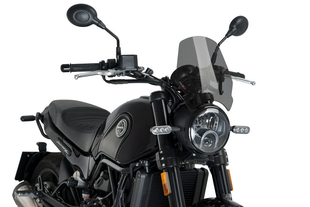 PUIG 9747F Windschutzscheibe New Generation Sport  passend fuer BENELLI LEONCINO 500 Stark getönt